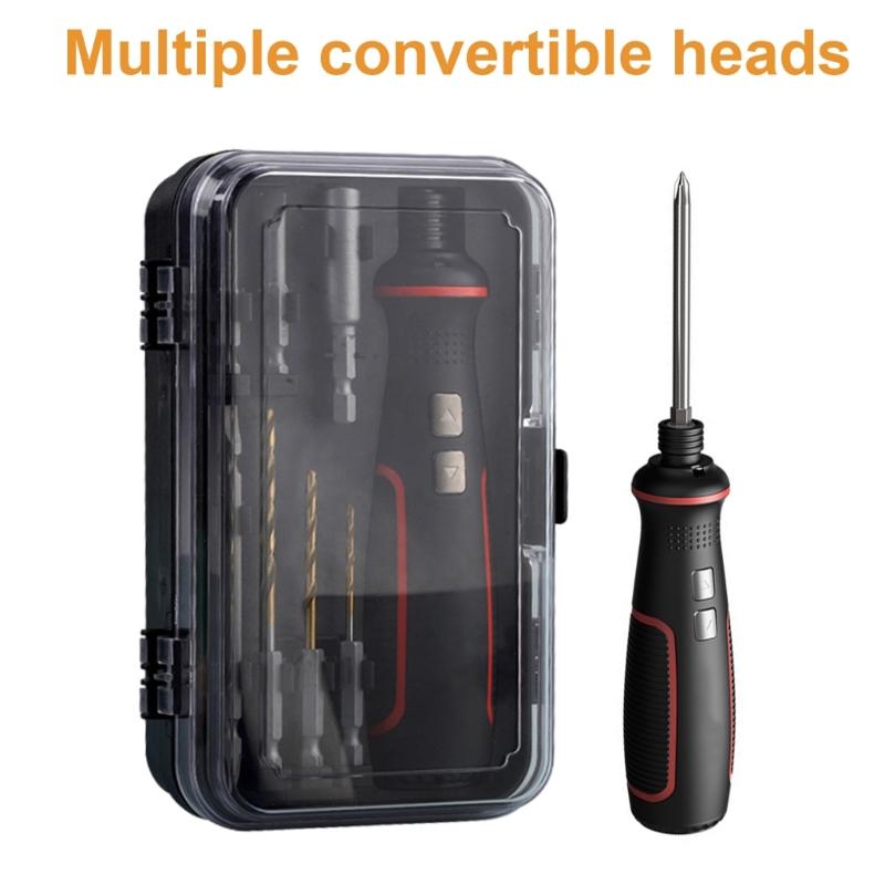 Electric Screwdriver Set 41 in 1 Cordless Screwdriver LED Shadowless Lighting Rechargeable for Household Repair