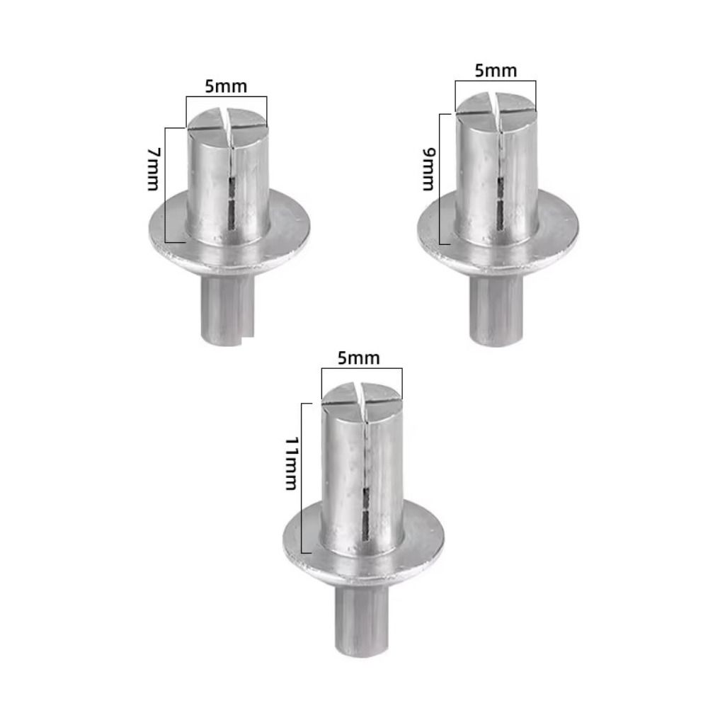 50Pcs Hammer Drive Expansion Rivets Aluminum Alloy Piercing Rivets  Hardware Accessories