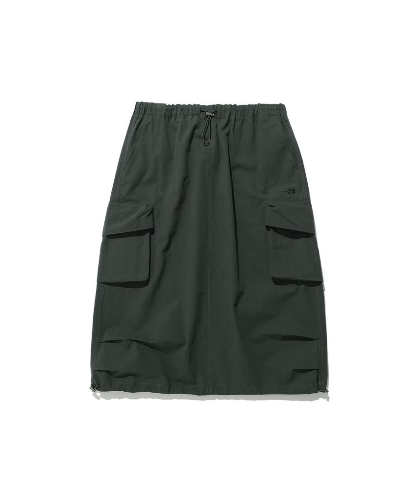 NICEGHOSTCLUB Parachute Midi Skirt_Charcoal(Ng2Esupa90A)