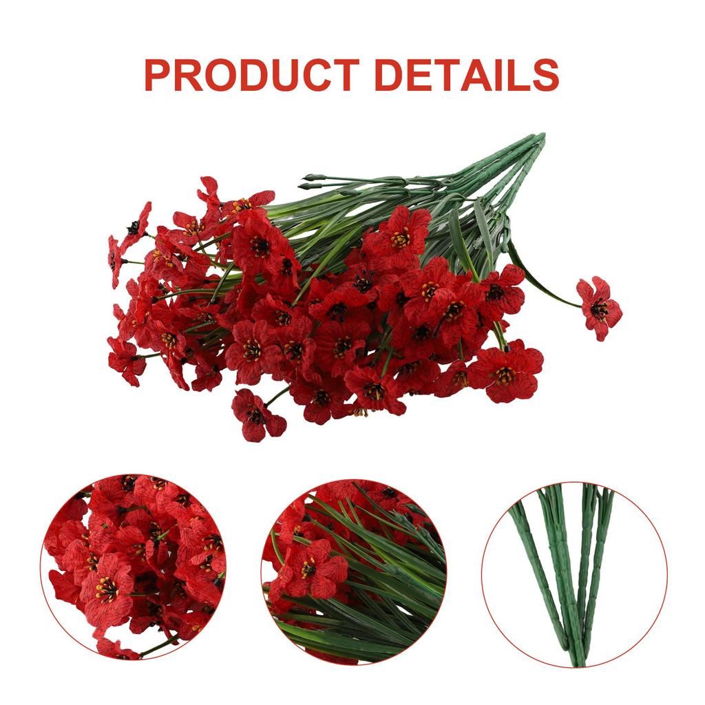 Bukiet Dekoracja domu Dekoracja zewnętrzna Sztuczne fioletowe kwiaty