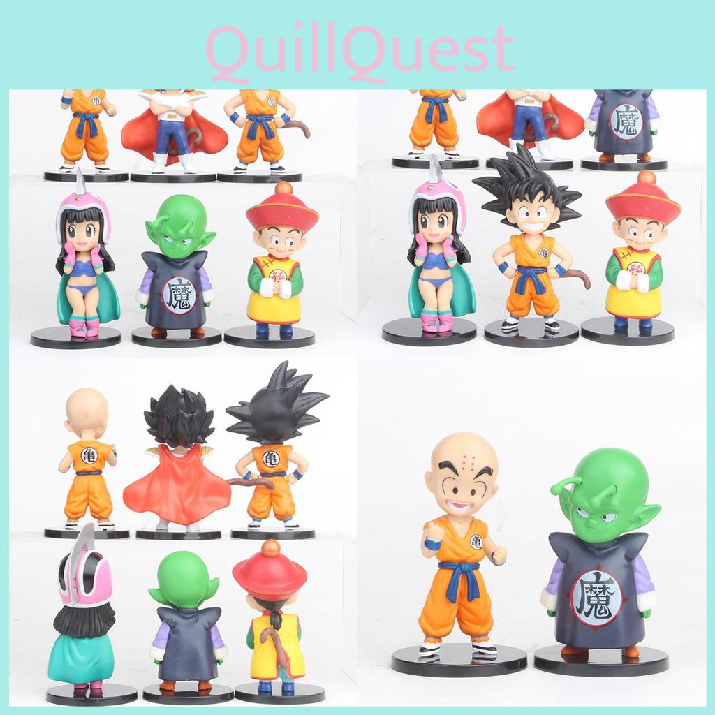 Cute Dragon Ball Z Action Figures Kid Goku Krillin Chi-chi For Car Dashboard