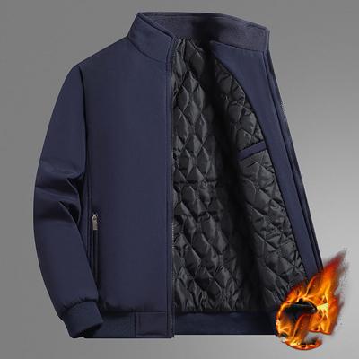 Men's Winter Plus Size Thickened Stand-up Collar Jacket Casual Comfortable Warm Outerwear