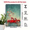 1pc Vintage Red Heart Balloon Van Iron Sign, 20.32x30.48 cm, Romantic Wall Hanging Decor for Home, Valentine's Day, Wedding, Win
