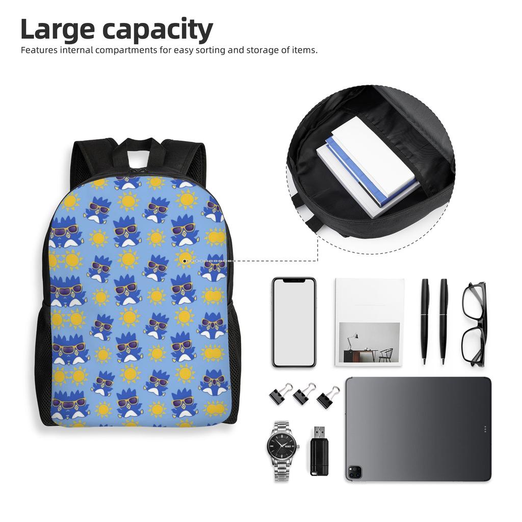 B-BADBADTZ Backpacks for Women Men Water Resistant College School Penguin Anime Bag Printing Bookbags