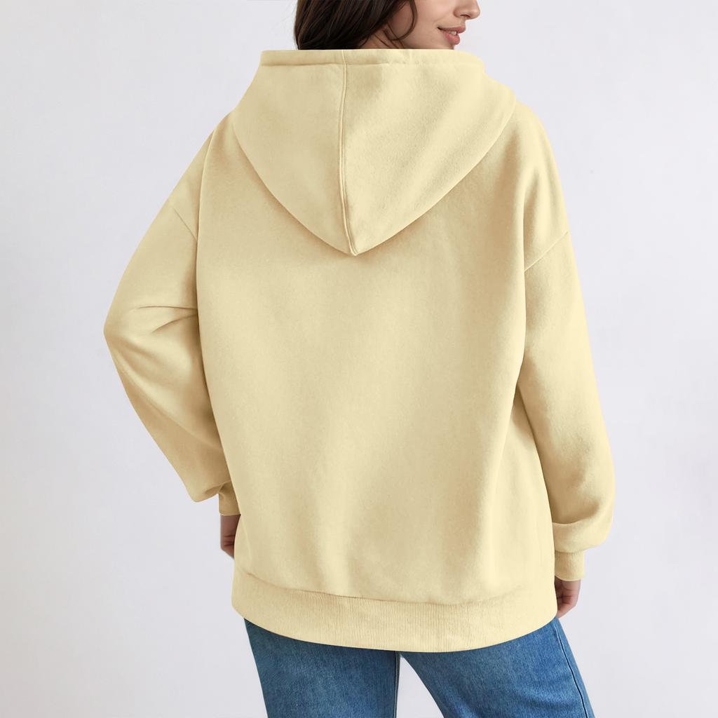 Women's Fashion Women's Lightweight Long Sleeve Pullover With Pockets Preppy Graphic Hoodie