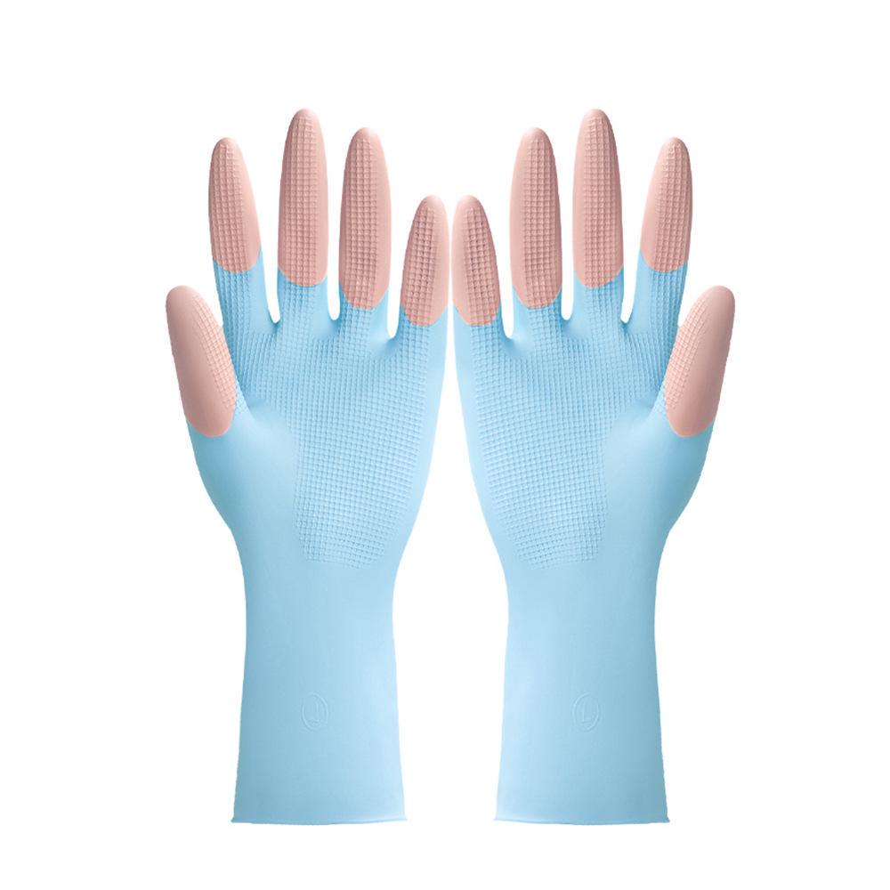 Durable Waterproof Latex Dishwashing Gloves for Women – Ideal for Kitchen Cleaning