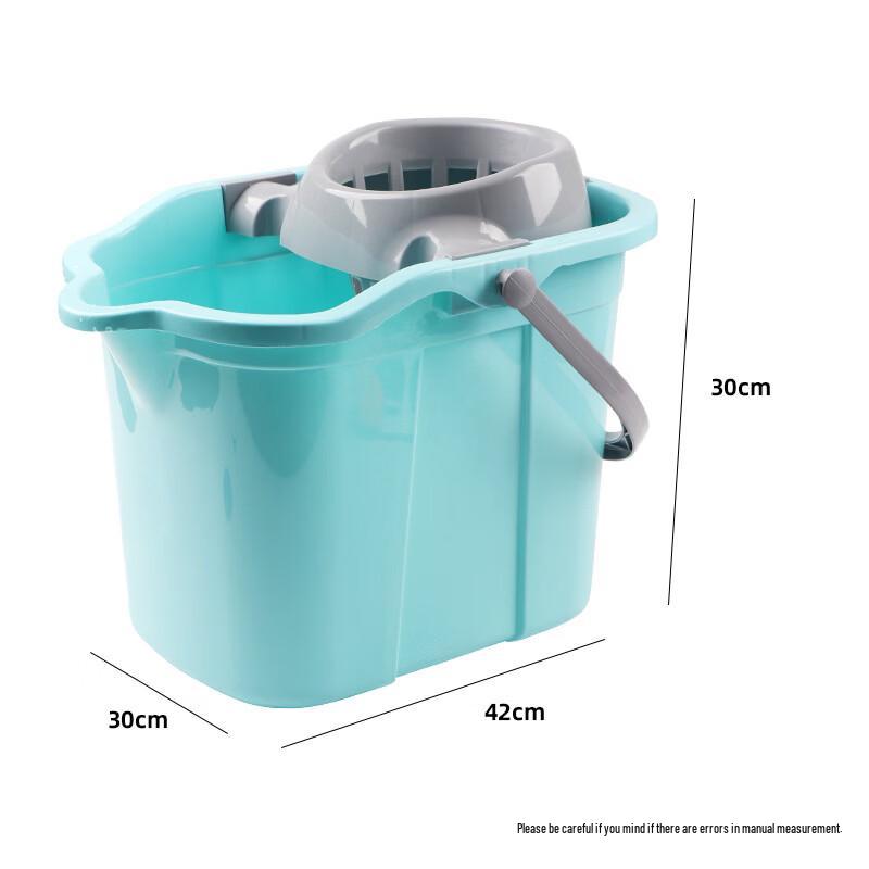 Wutuo Rolling Mop Bucket with Spin Wringer светло-синий