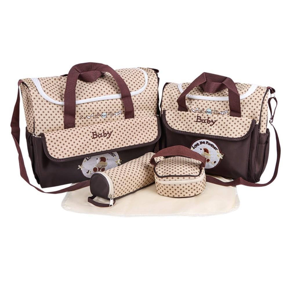 5 Stück/Set Multifunktionale Mommy Bag Wasserdichte Umhängetaschen Neue Baby Wickeltasche Mutter Baby
