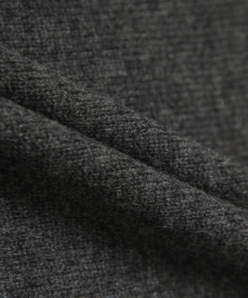 BROOKS BROTHERS Wool Cashmere Solid Sweater (Charcoal) (Bbwrmbf402)