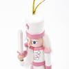 12 cm Nussknacker Miniaturen Rosa Serie Nussknacker Puppen Ornamente Desktop Dekoration Cartoons Walnüsse Soldaten Band Puppen
