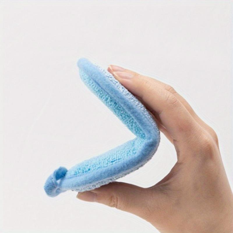 4pcs Double-sided Bamboo Fiber Dishwashing Sponge Scrubbing Dishwashing Pot Artifact Hotel Kitchen Cleaning Supplies Scouring Cloth Magic Wipe