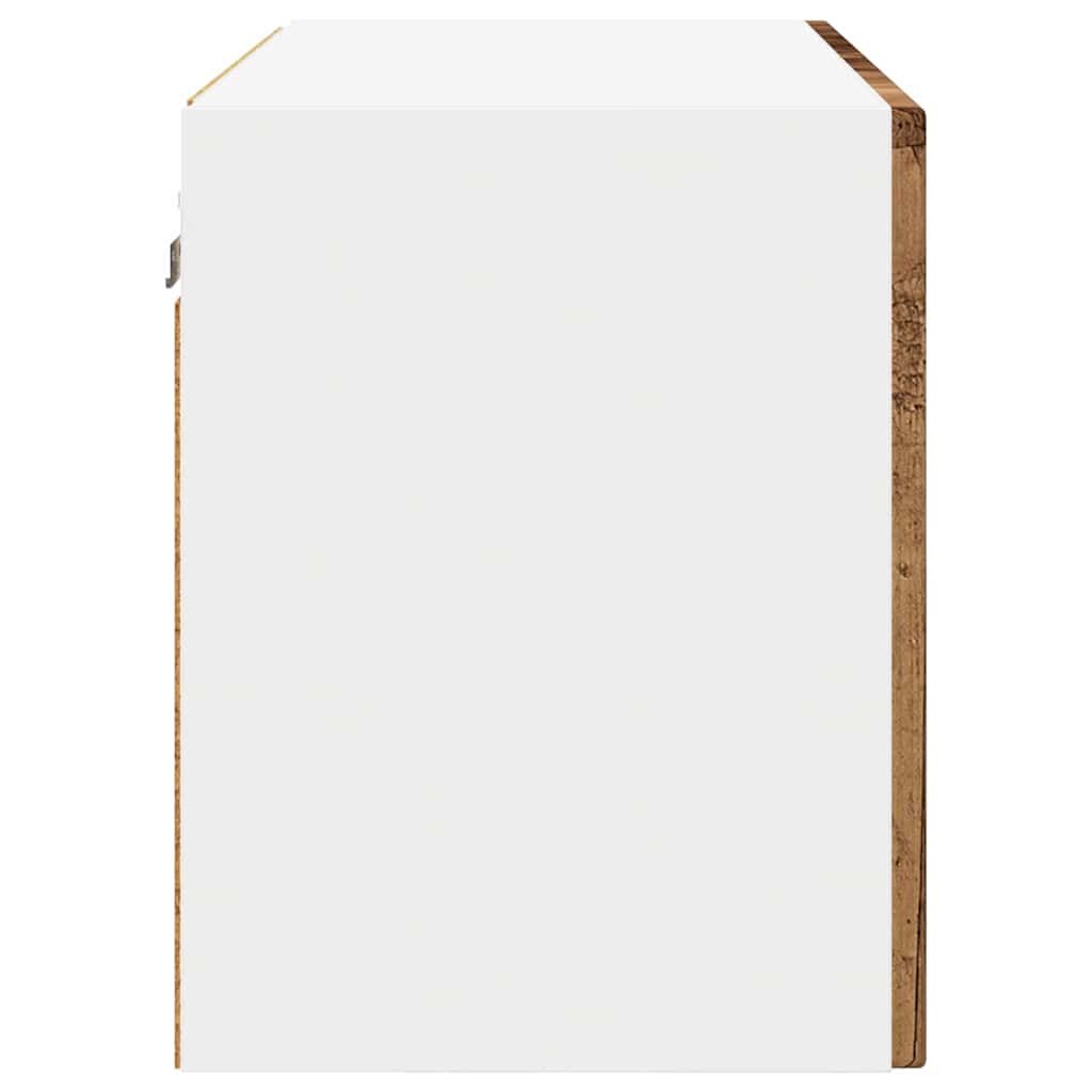 Wall Cabinet PORTO 2 Pcs Reclaimed Wood Look 60 X 31 X 40 Cm Engineered Wood