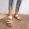 2026 Summer Flat Heel Sandals for Women Casual Plus Size Beach Slippers