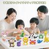 Zology Clay Set with Modeling Tools and Animal Kingdom Colored Day Handmade Clay Toys for Boys and Birthday Gift 12-Piece Instructions, Air-Dry Clay,