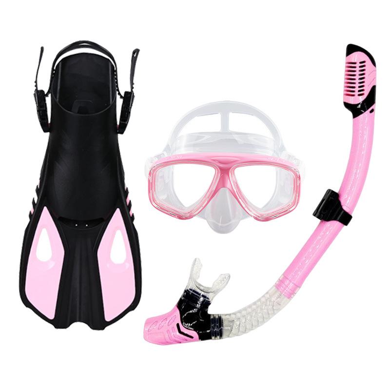 Outdoor sports equipment snorkeling Sambo large frame diving goggles fully dry breathing tube fins snorkeling set