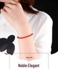 Dragon Knot 3.5mm Red Rope Bracelet, Hand-Woven for Benming Year, Wearable with Gold and Silver Jewelry.