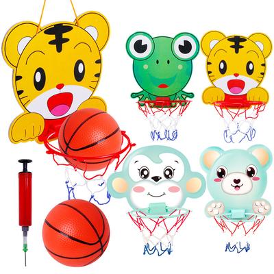 Tiger Frog Basketball Frame Hanging Indoor Basketball Hoop No Punching Kindergarten Shooting Ball Trampoline Matching