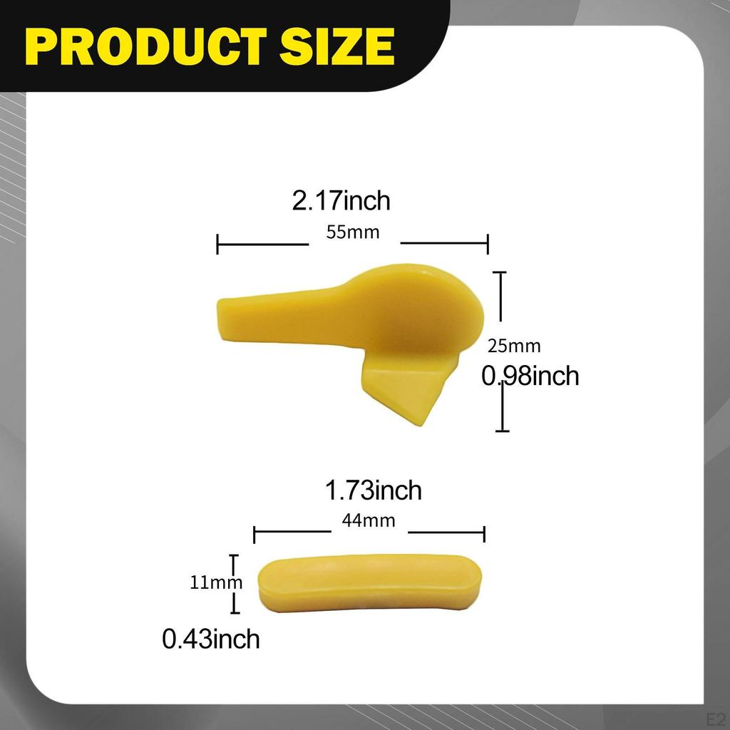 10 Pairs of Tire Changer Duckhead Inserts Rim Protector Adapters Yellow Easy to Install for