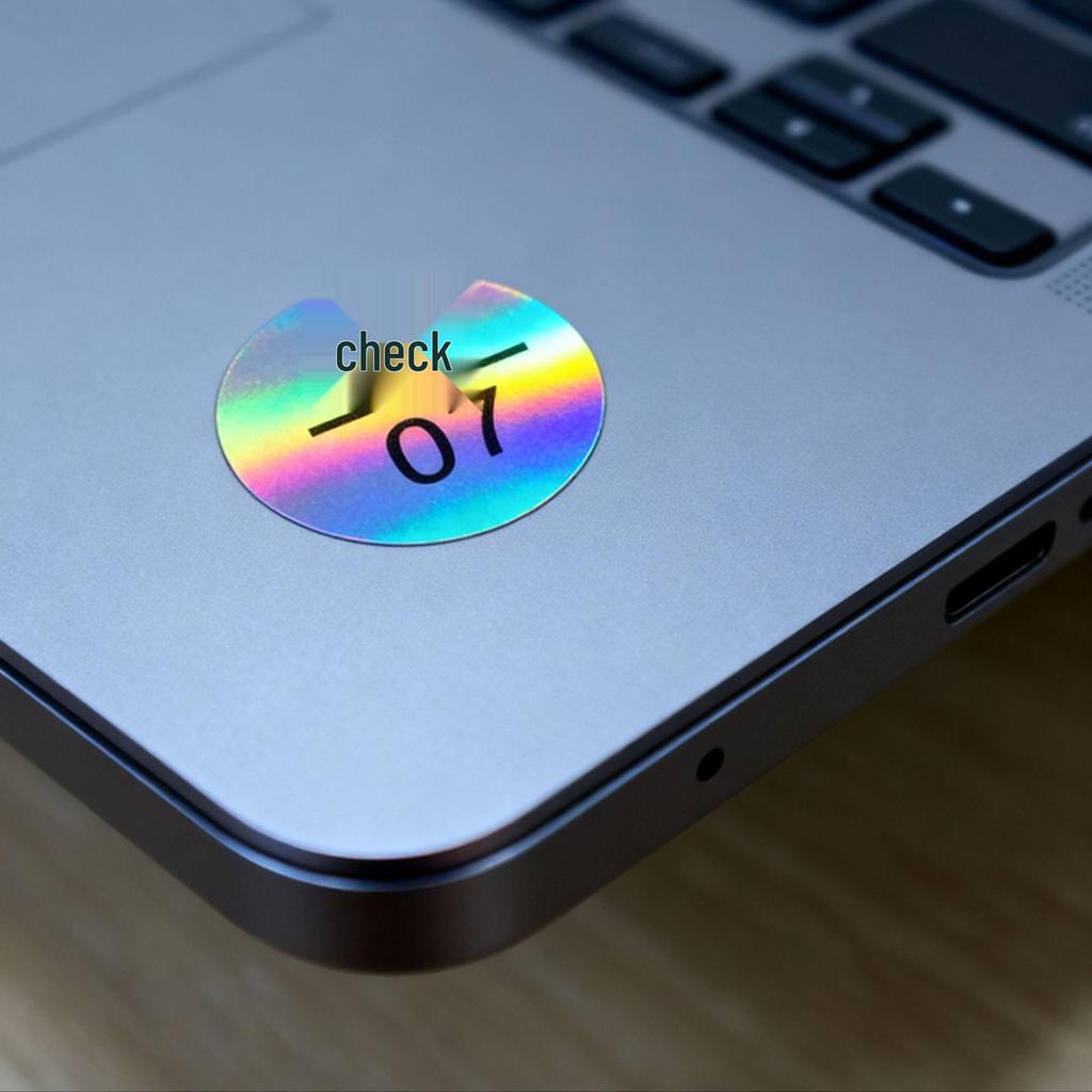 Transparent Self-Adhesive QC Pass Label - Round Laser Quality Inspection Sticker