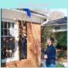 Gutter Cleaning Brush With Telescopic Extendable Pole For Home Maintenance And Dust Removal