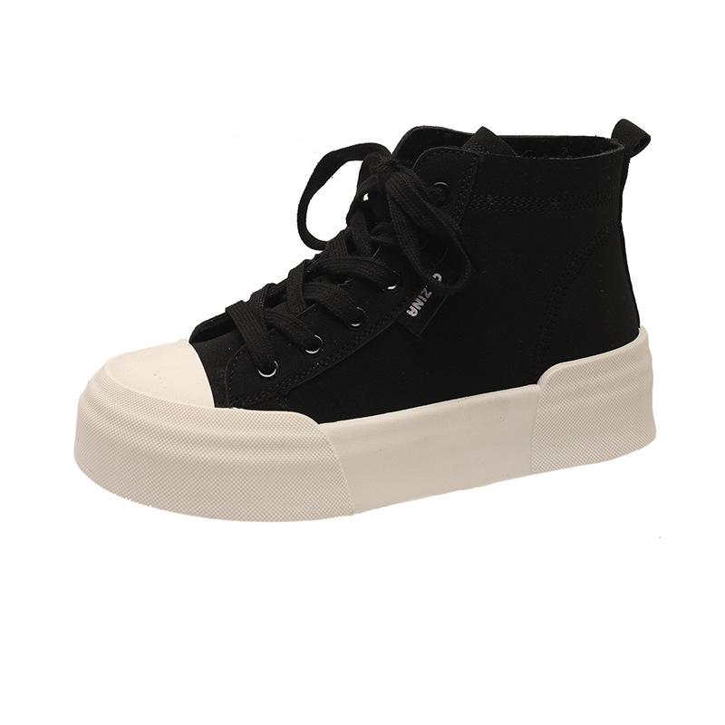 

Высокие парусиновые туфли женские 2024 одинарные туфли универсальные туфли для серфинга леопардовый принт повседневные туфли на плоской подошве со шнуровкой 35 чёрный