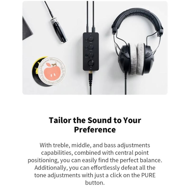 Tragbarer 2-in-1-Kopfhörerverstärker. Vielseitiger Kopfhörerverstärker. Kopfhörerverstärker aus Aluminiumlegierung. Steigern Sie Ihre Qualität