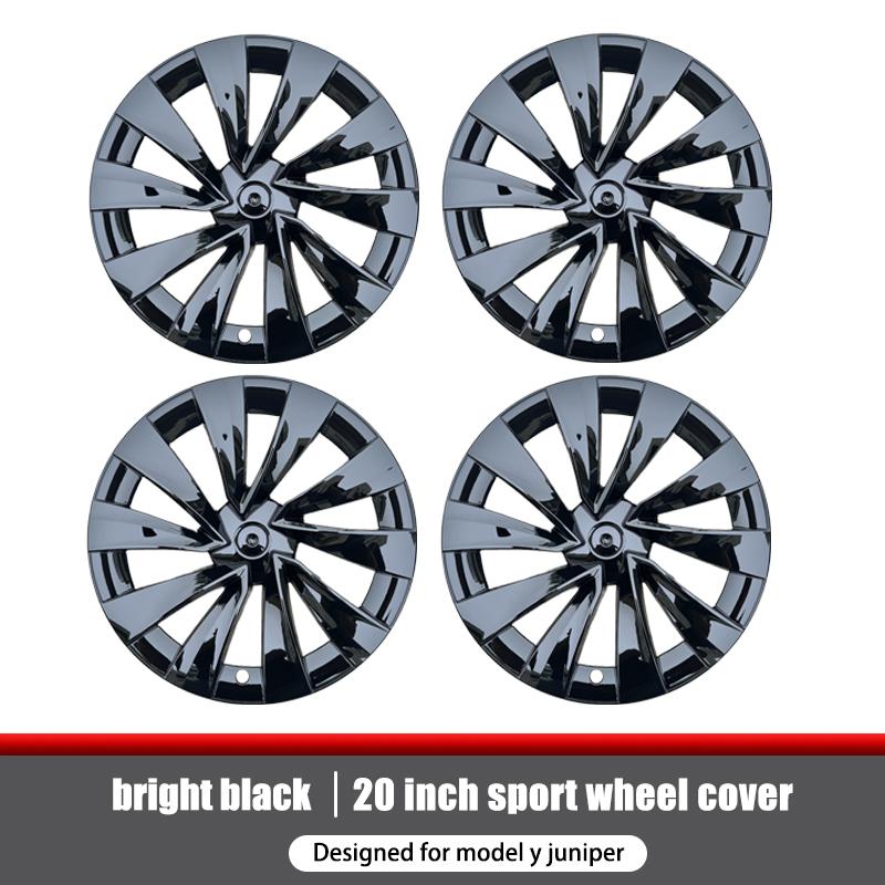 4 Copricerchi per Tesla Model Y Juniper Cerchi da 20 Pollici Copricerchio Sostituzione Performance Cerchi Helix 2.0 Copriruota Completo 2025