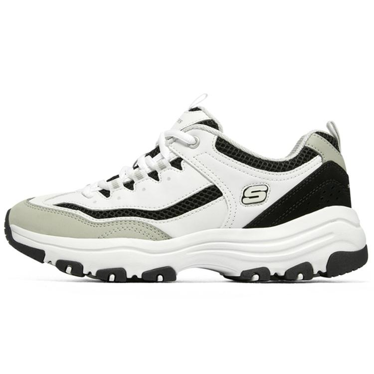 (WMNS) Skechers Arch Fit D Lites White Black Beige Women s 8730066-WLGY EU 35