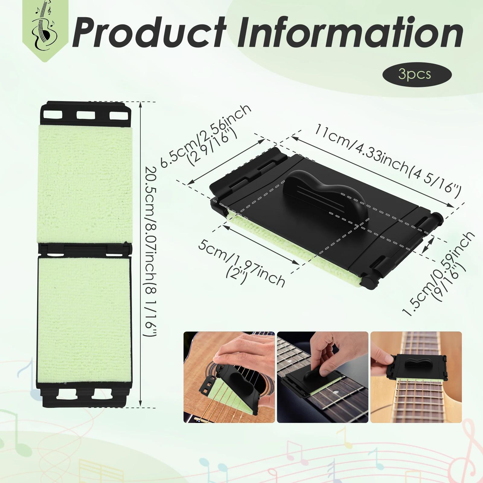 

3/5Pcs Guitar String Cleaner Fretboard Cloth Tool Scrubber for Maintenance and Care of Violin Bass Ukulele Electric Guitars