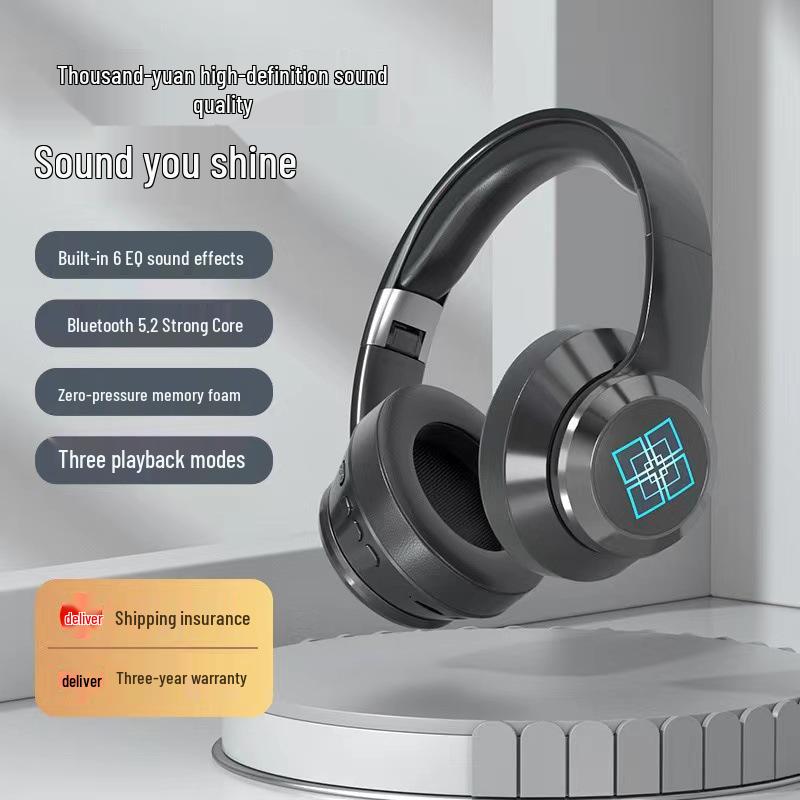 New Luminous Over-Ear Bluetooth Gaming Headset with Heavy Bass