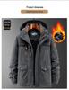 Men's Thickened Cotton Winter Jacket - Loose, Plus Size, Cold-Resistant, Warm Outerwear for Middle-Aged and Elderly