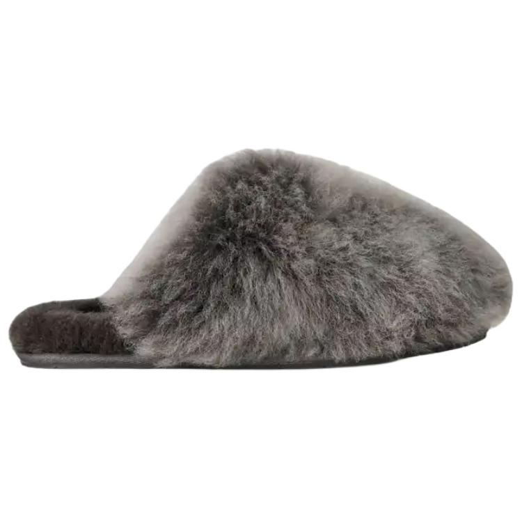UGG Rubber Sole Abrasion Resistant Closed Toe Slippers Women's Charcoal Gray 1173591-CHRC