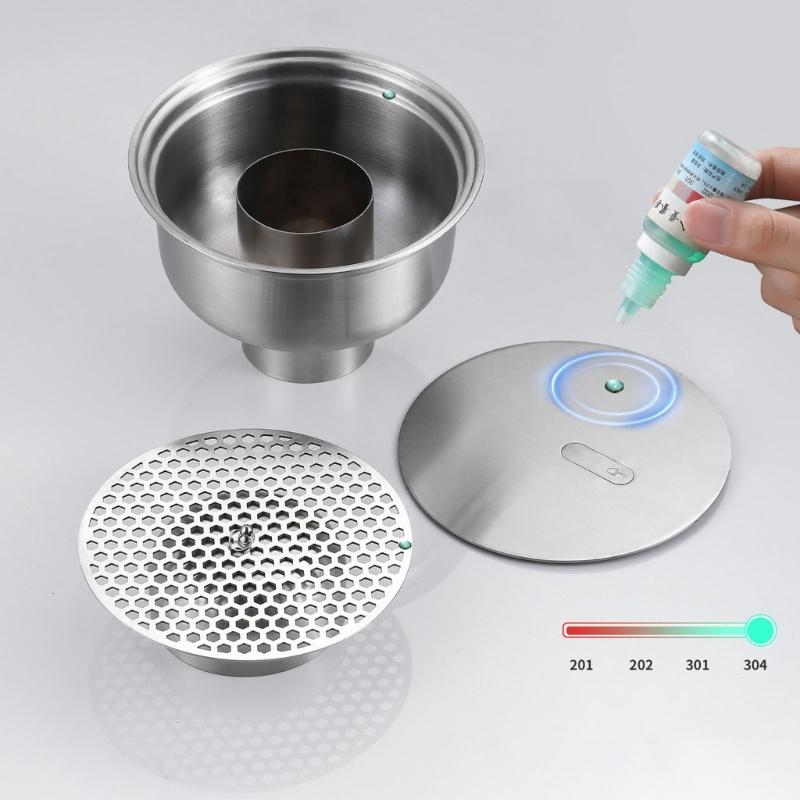 Corrosion Resistant Circular Floor Drain Stainless Steels High Flows Drainage Floor Strainer for DN50/DN75 Drainage System