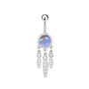 Shiny Belly Button Rings Stainless Steel Heart Navel Piercing Barbell For Women Fashion Belly Ring Sexy Body Piercing Jewelry