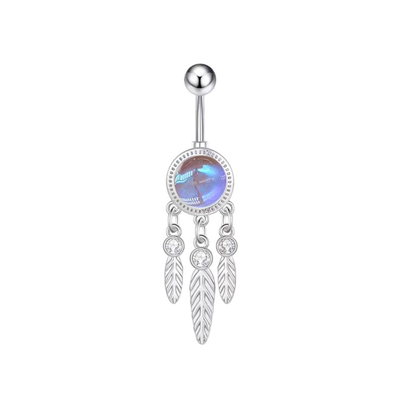 Shiny Belly Button Rings Stainless Steel Heart Navel Piercing Barbell For Women Fashion Belly Ring Sexy Body Piercing Jewelry