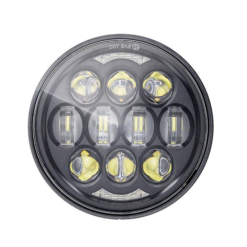 5.75" LED Headlight for Harley X48, XL883R/L 750, Dyna, Benelli 400 Motorcycles & Scooters - Off-road Compatible