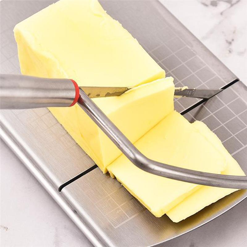 Stainless Steel Multipurpose Scale Slicer Cheese Slicer Household Baking Tool Suitable For Cheese, Butter, Sausage
