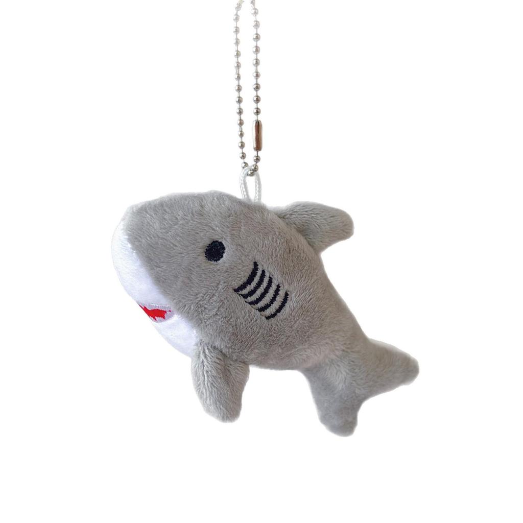 Cute Shark Plush Whale Keychain Toy - Marine Life Bag Charm Doll