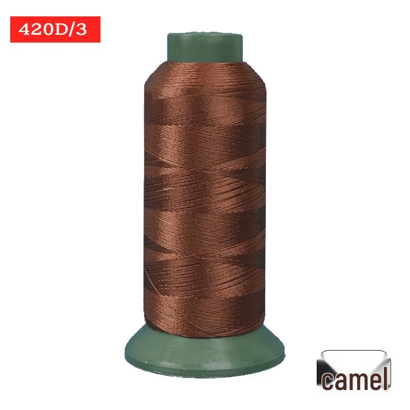 Sewing Machine & Handcraft Thread: High-Strength Mercerized Nylon for Upholstery, Leather, and Jeans