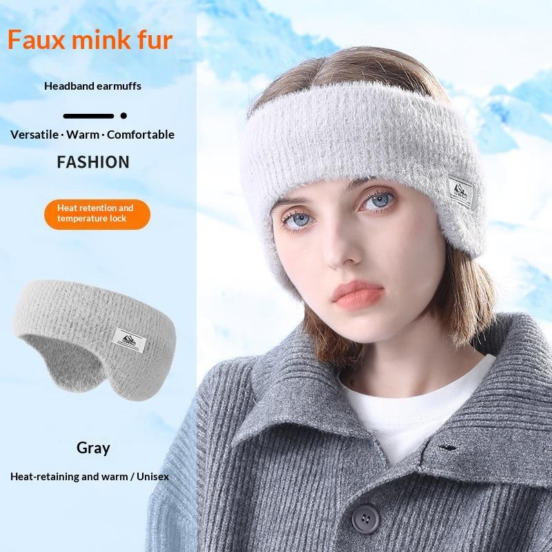 Stylish Fluffy Ear Warmer Muffs Soft Warm Thermal Earmuffs for Women Winter Outdoor Shopping Dating