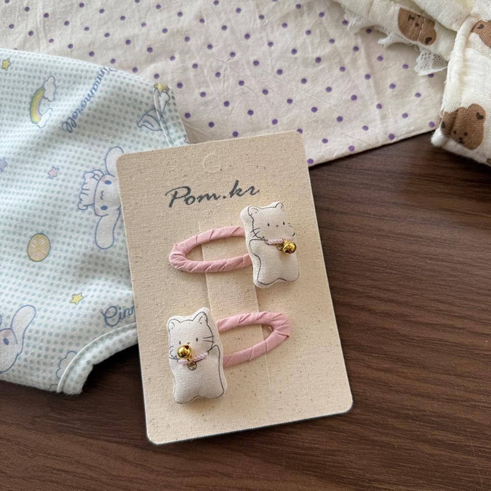 Flower Cloth Hair Clips Rabbit Princess Headdress New Bangs Clips Hair Accessories