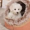 Neu Tiefer Schlafkomfort im Winter Katzenbett Kleine Matte Korb Kleine Hundehütte Produkte Haustierzelt Gemütliches Höhlennest Innen-/Haustierbett