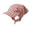 Rural Style Triangle Headscarf Hat Plaid Strappy Bandana Cap Retro Headscarf Baseball Hat  Travel