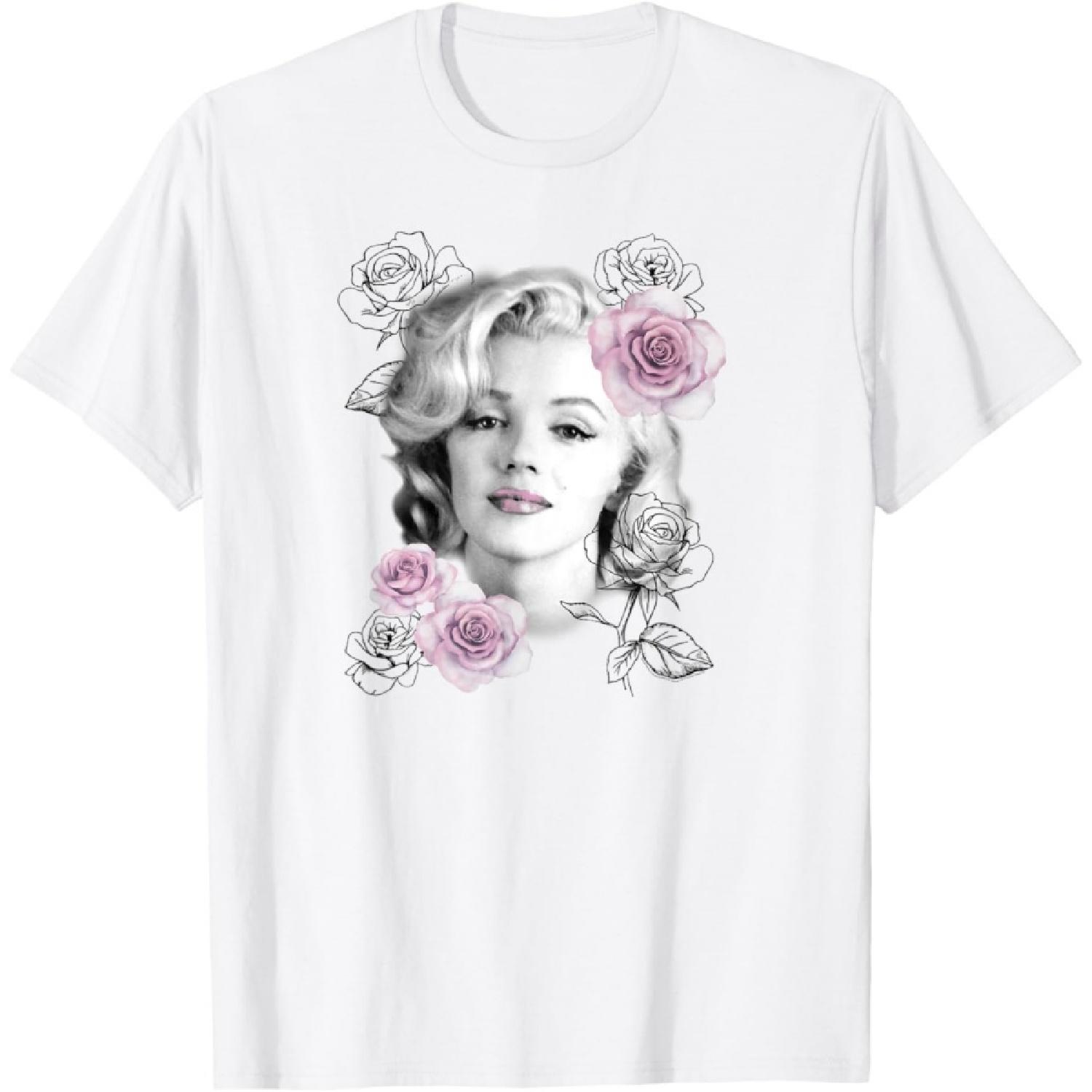 Marilyn Monroe Rose Portrait T-Shirt S