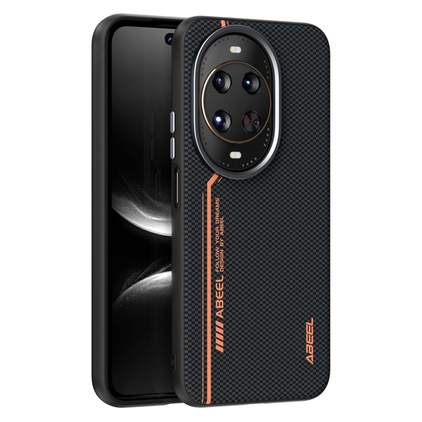 

ABEEL Чехол для Huawei nova 14 Ultra 5G Совместимый с MagSafe Печатный ПК ТПУ Алюминиевый сплав Кожаный чехол для телефона D