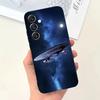 Cover per telefono con navi di Star Trek per Samsung S25, S24, S21, S22, S23, S30, Ultra, S20, Plus, Fe, Lite, Note, 10, 9, 5G, colore nero.