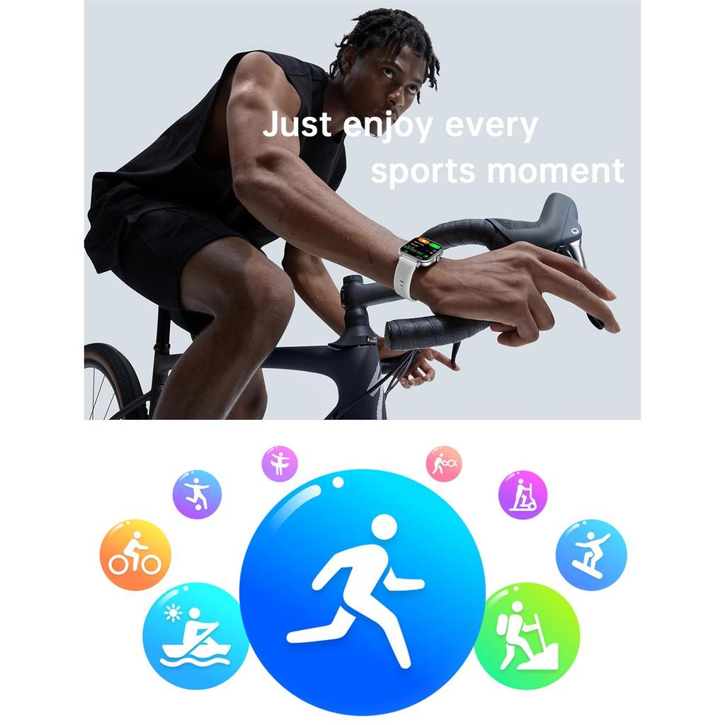 2024 New Smart Watch Men Women Full Touch Body Temperature Heart Rate Monitor Smartwatch Waterproof Smart Wristwatch