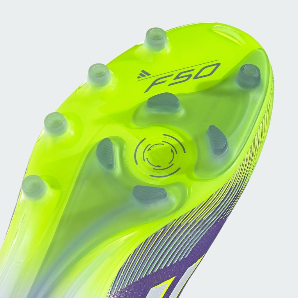 adidas F50 ELITE AG JH7638 Unisex Performance Sports Shoes Purple Rush / Cloud White / Lucid Lemon
