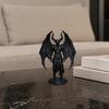 Demon Angel Statue with Armor And Wings, 3D Printed Gothic Sculpture for Desk Shelf, Dark Fantasy Home Decor, Halloween Gift for Men