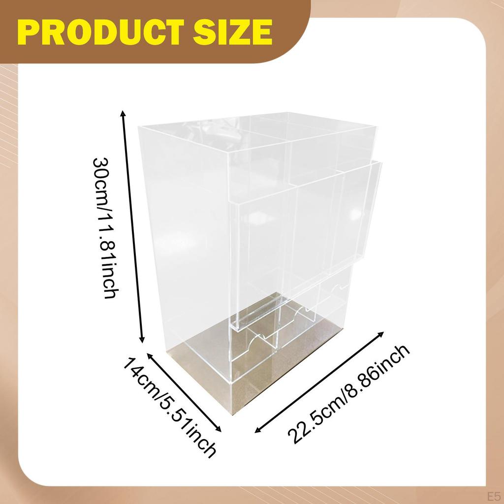 Dispenser Acrylic for Anime Sports Trading Card Clear Desktop Dispensing Display Case Organizer